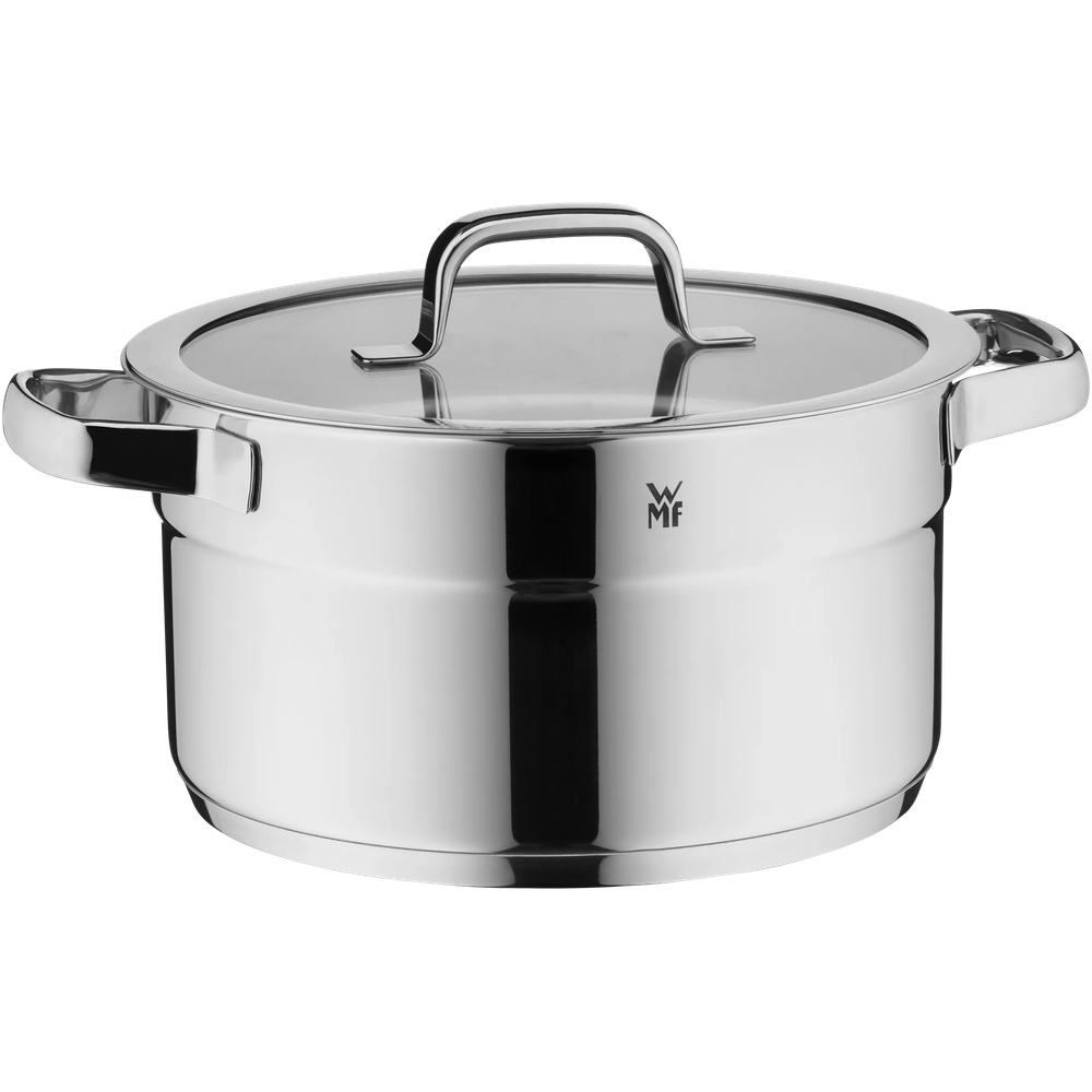 Set 5 piese oale cu capac WMF Compact Cuisine, Cromargan®, TransTherm®