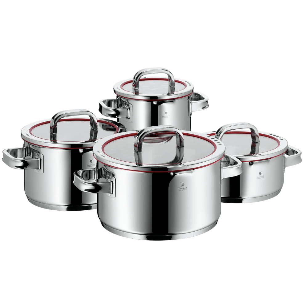 Set de 4 piese WMF Function, Cromargan&reg;, baza TransTherm&reg;, argintiu