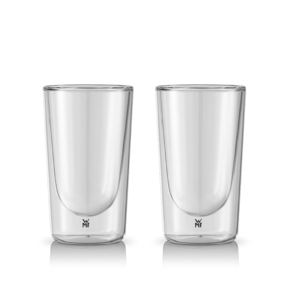 Set de 2 pahare pentru Latte Macchiato WMF Kineo, pereti dubli, transparent