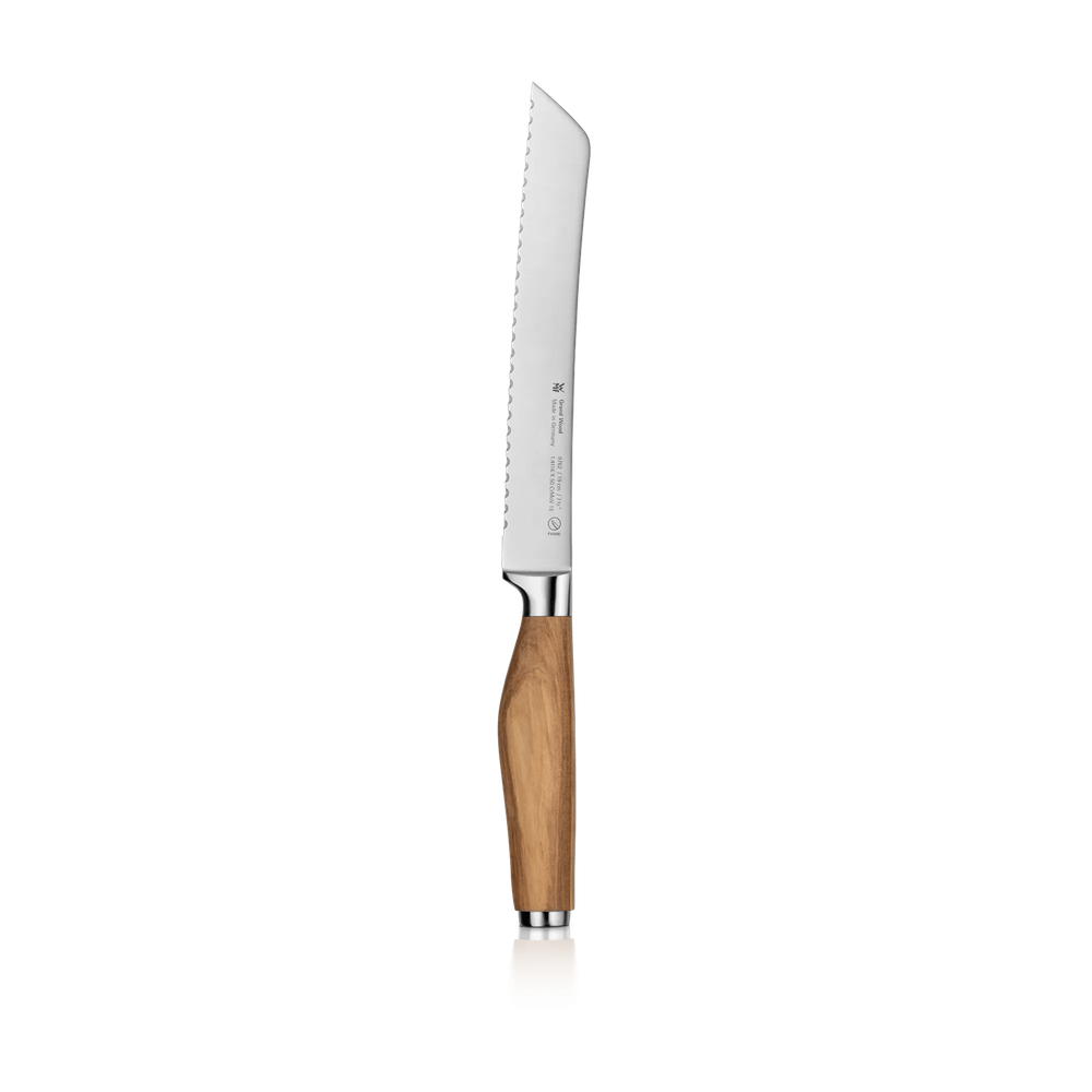 Cutit pentru paine WMF Grand Wood, lama 19 cm, maner de lemn