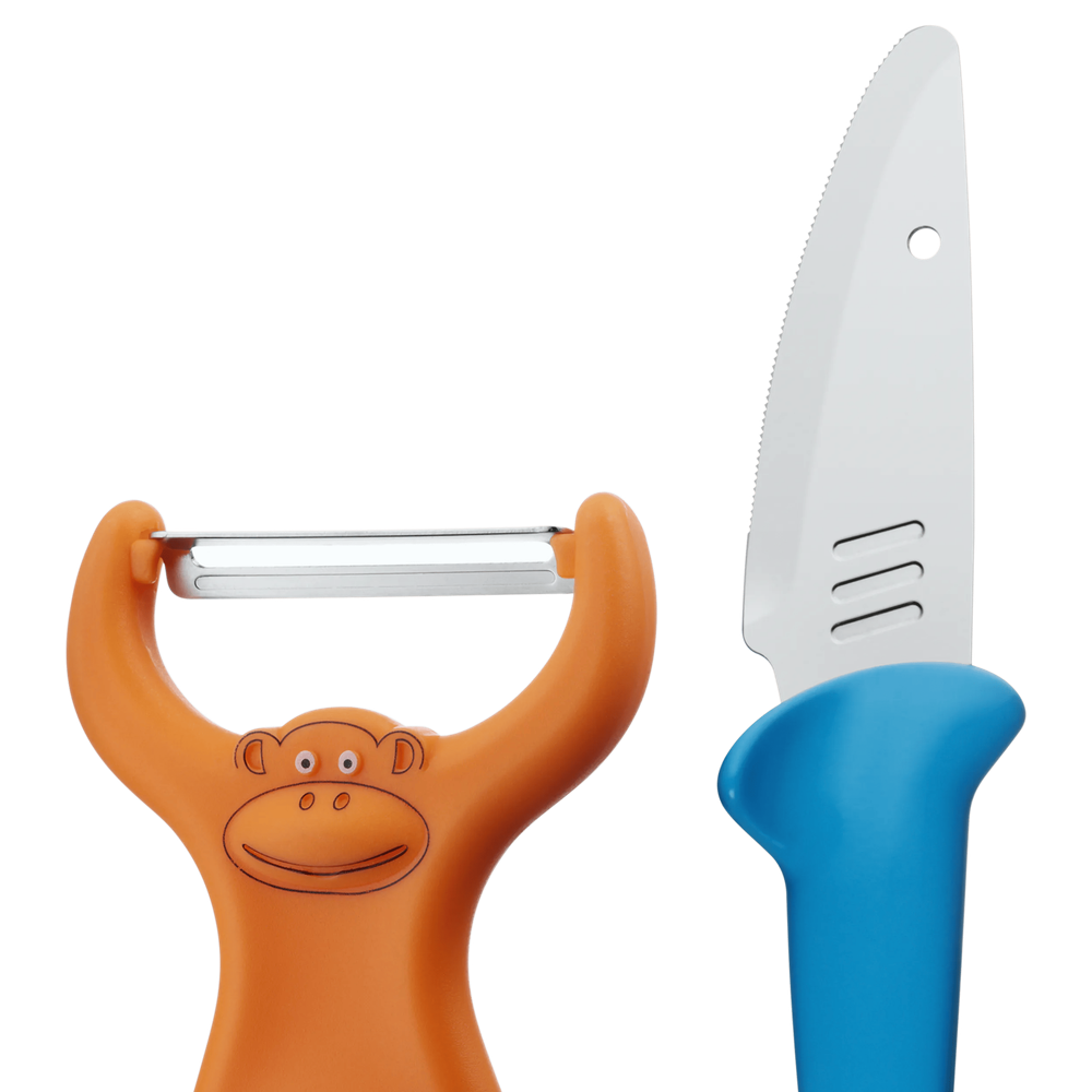 Set peeler & cutit pentru copii WMF, 2 piese, Cromargan®