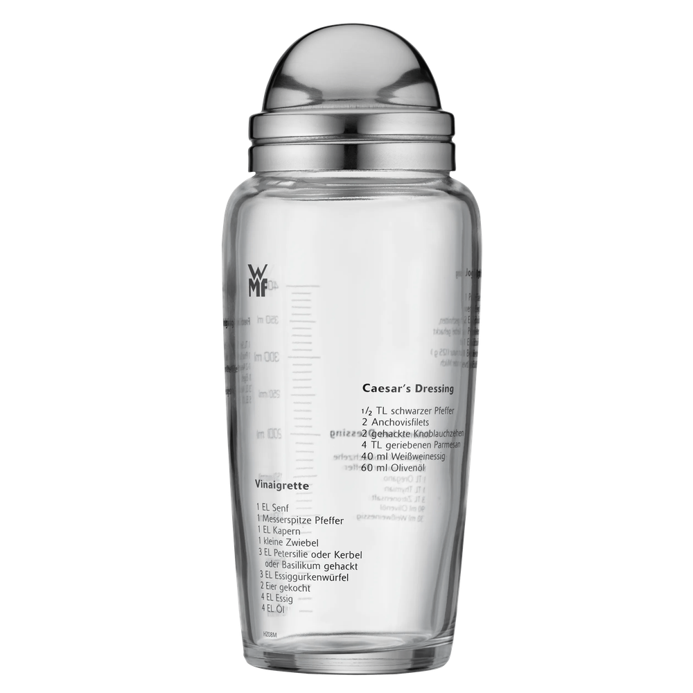 Shaker din sticla pentru dressing de salata WMF, capac Cromargan®