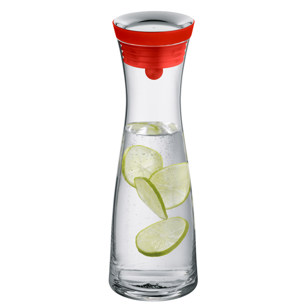 Carafa din sticla pentru apa WMF Basic, 1L, capac Cromargan®