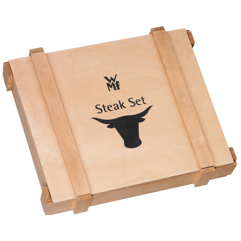 Set tacamuri pentru friptura WMF, 12 piese, cutie de lemn, Cromargan®