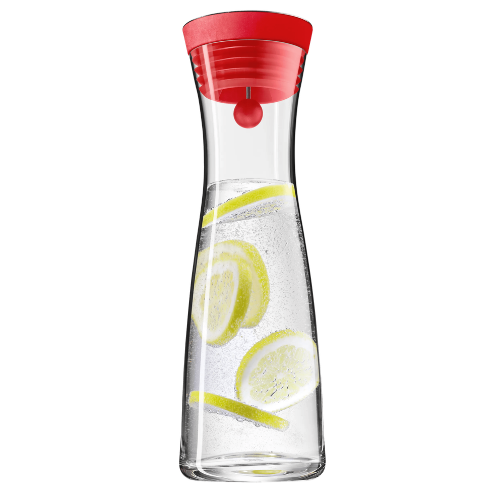 Carafa din sticla pentru apa WMF Basic, 1L, capac Cromargan®