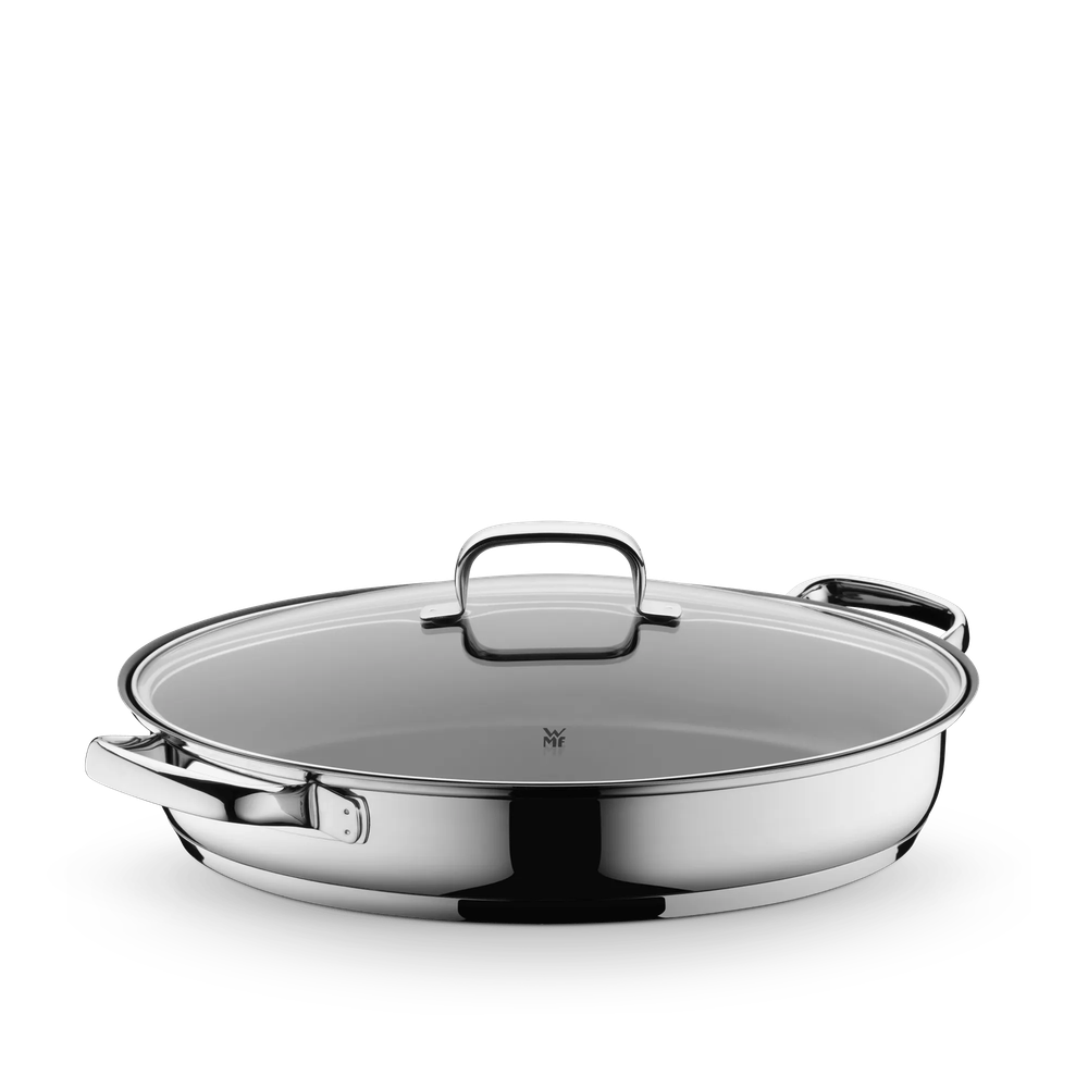 Tigaie pentru peste cu capac WMF Gourmet, 38 x 26 cm, Cromargan®