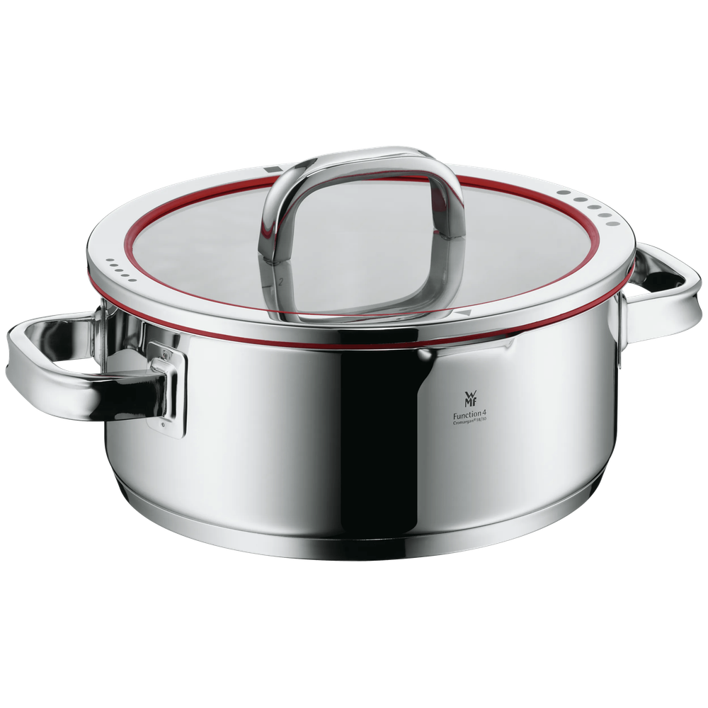 Oala joasa cu capac WMF Function 4, 24 cm, Cromargan®