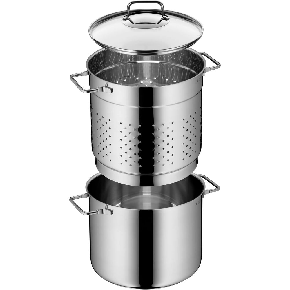 Oala pentru paste WMF Pasta Cooker, 24 cm, 7.0L, Cromargan®