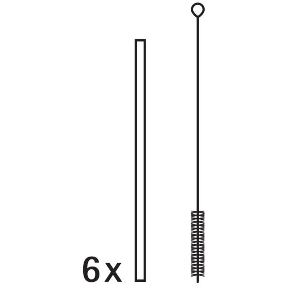 Paie de baut WMF, 6 piese, otel inoxidabil, 18 cm, perie inclusa