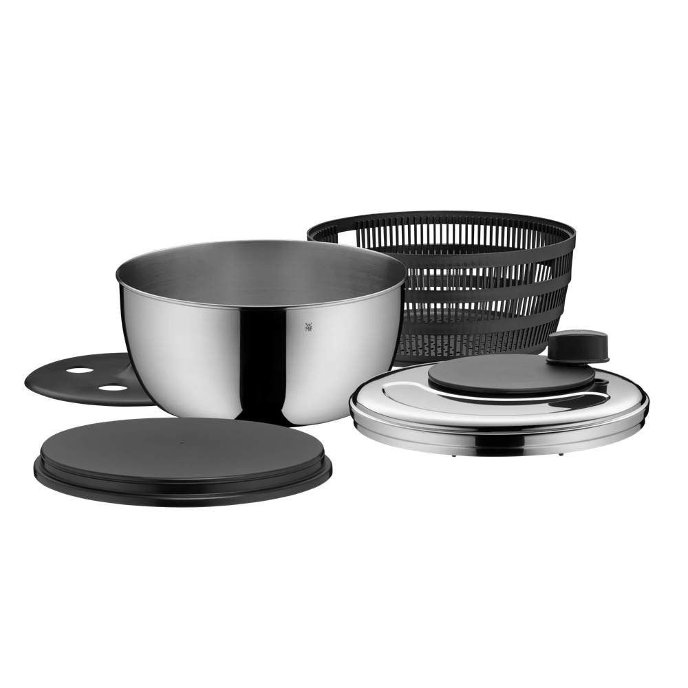 Uscator de salata cu centrifuga WMF Gourmet, Cromargan®, 4 l