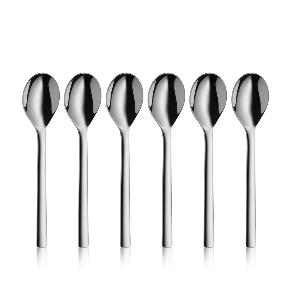 Set lingurite pentru ceai WMF Nuova, 6 piese, 13.5 cm, Cromargan®
