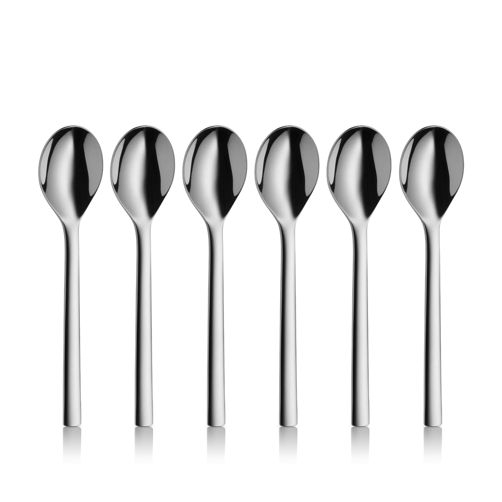Set lingurite pentru ceai WMF Nuova, 6 piese, 13.5 cm, Cromargan®