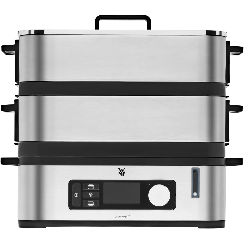 Aparat de gatit cu abur WMF KitchenMinis, 900 W, 4.3 L, Cromargan®