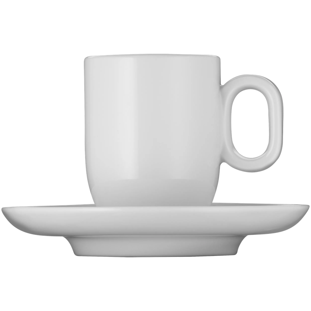 Set cesti cu farfurii WMF Barista Espresso, 4 piese, portelan