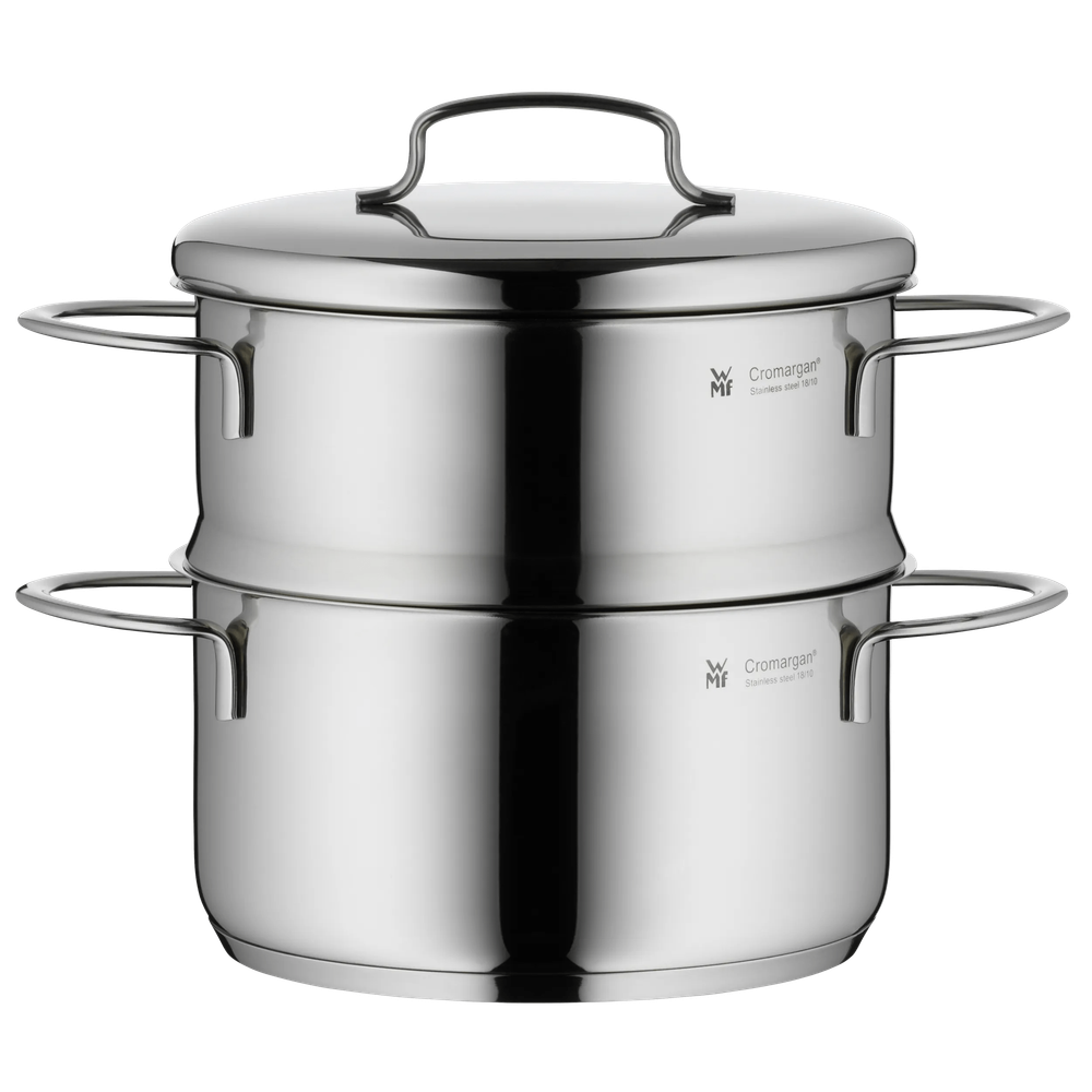 Oala pentru gatit la abur WMF Mini, 16 cm, 1.5L, Cromargan®, argintiu
