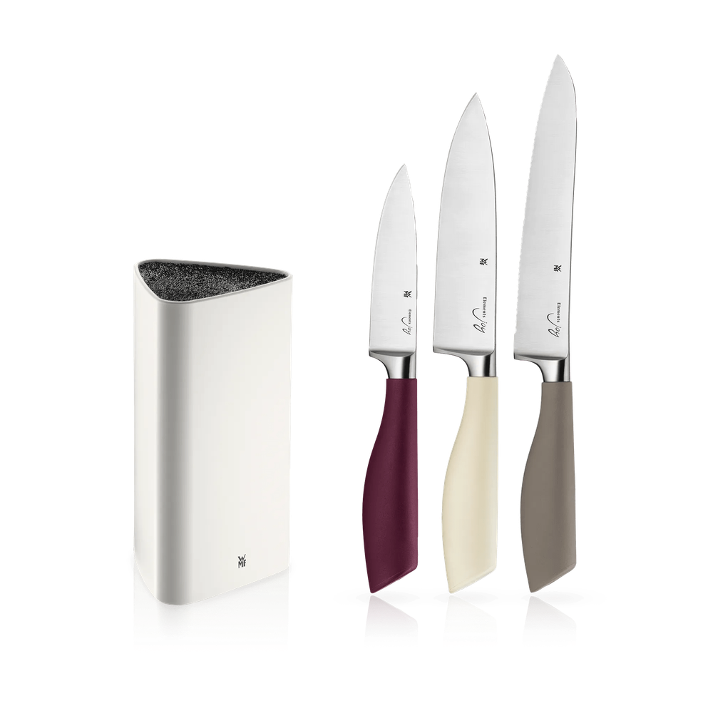 Suport cu 3 cutite WMF Elements Joy, multicolor