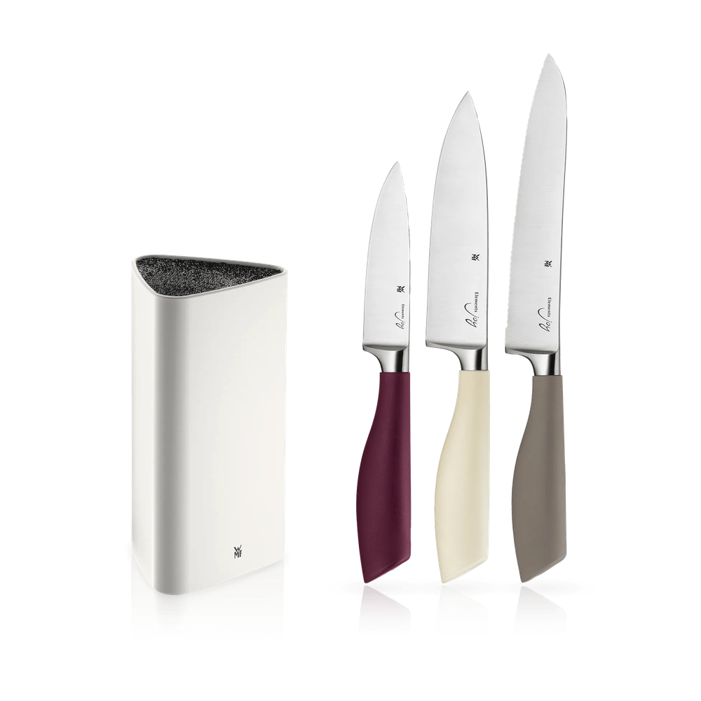Suport cu 3 cutite WMF Elements Joy, multicolor