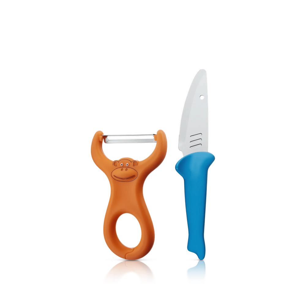 Set peeler & cutit pentru copii WMF, 2 piese, Cromargan®