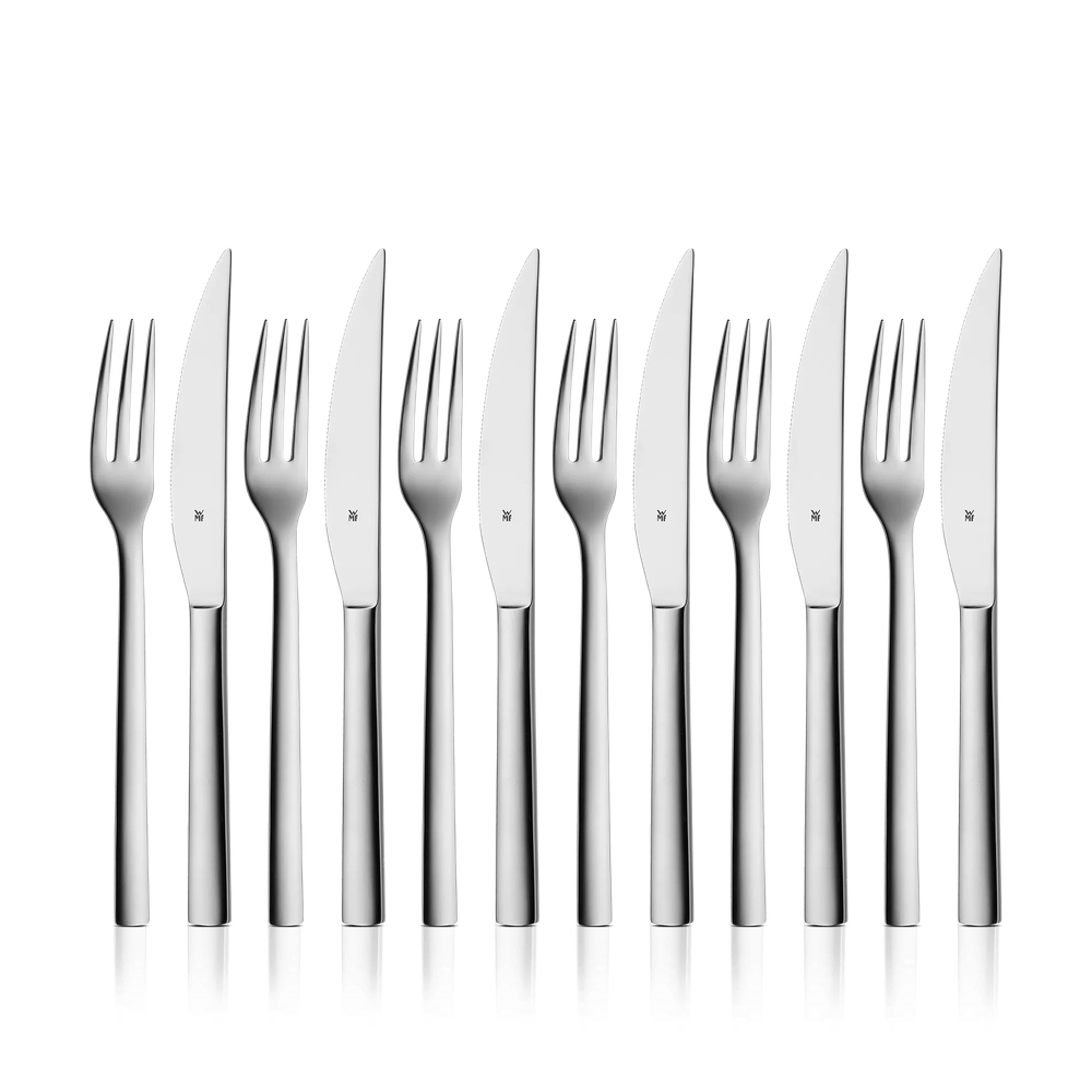 Set de tacamuri pentru friptura WMF Nuova, 12 piese, Cromargan®