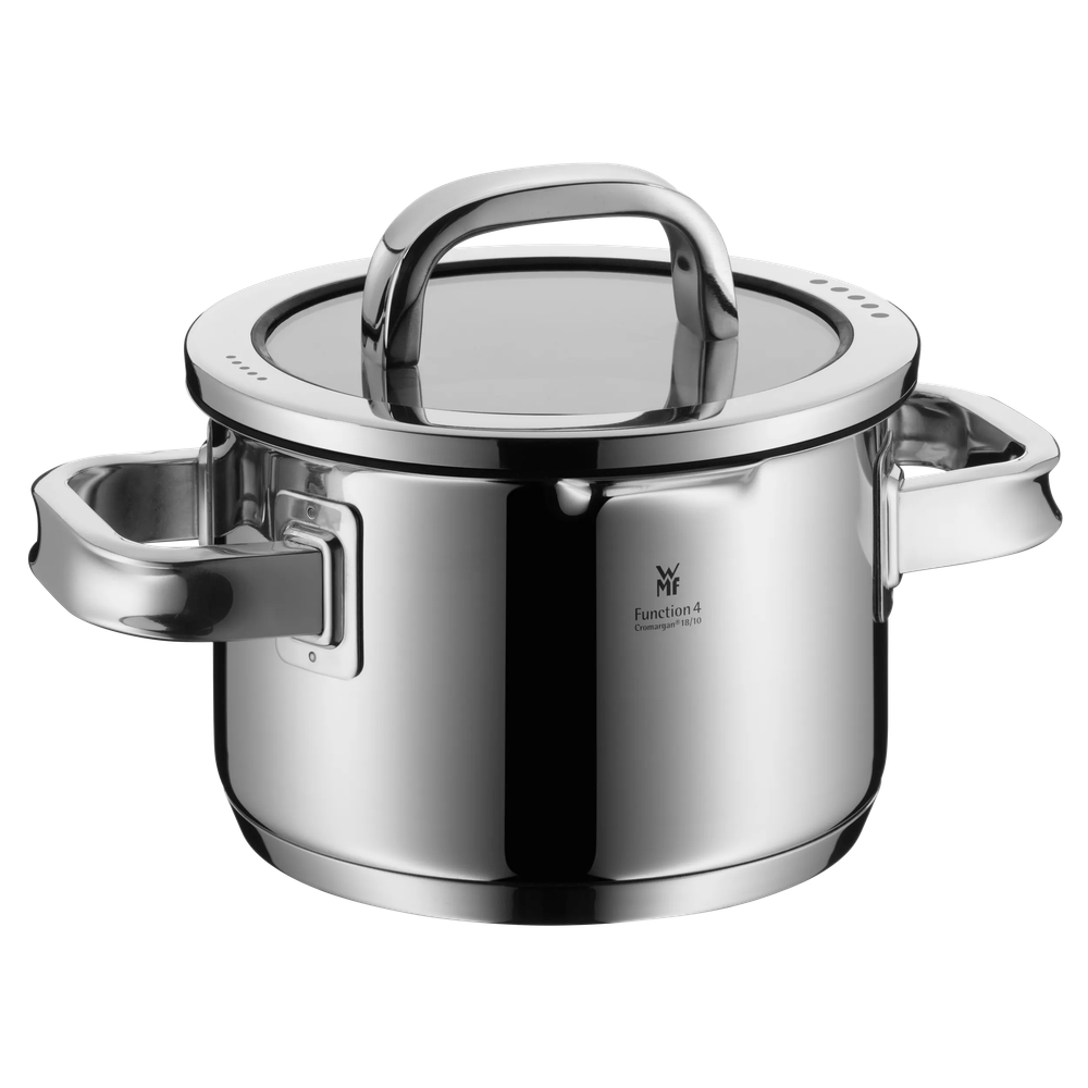 Set de 4 piese cu capac WMF Function 4, Black Edition, margini turnare