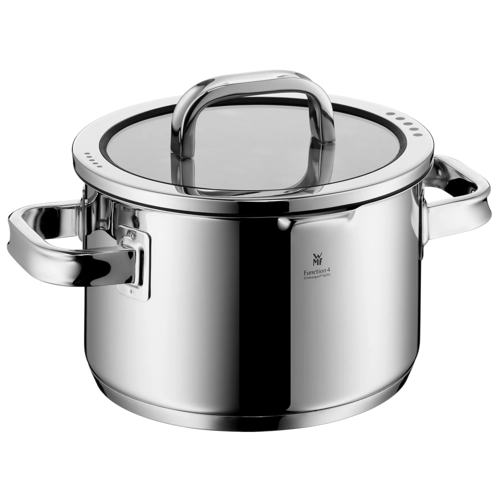 Set de 4 piese cu capac WMF Function 4, Black Edition, margini turnare