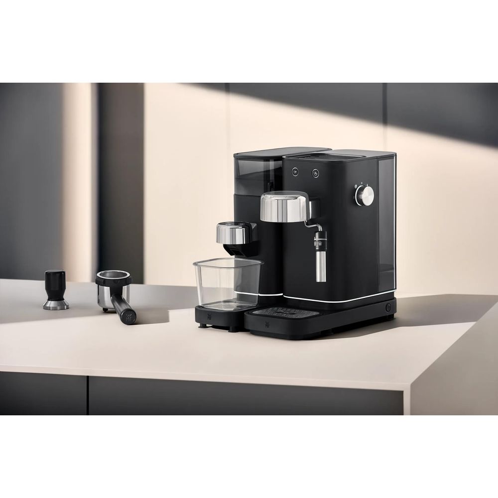Espressor manual WMF Lumero, 15 bari, duza cappuccino, negru intens