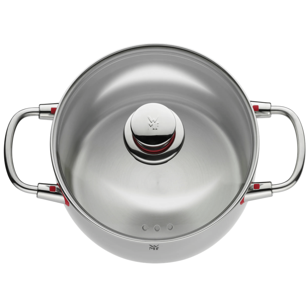 Set de 4 piese WMF Quality One cu capac,  Cromargan®, argintiu
