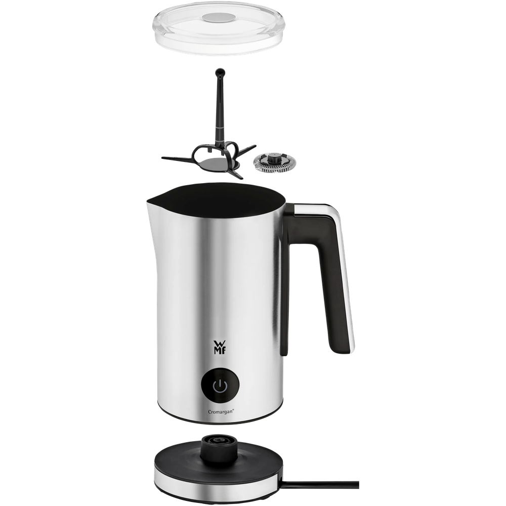 Aparat pentru spumare lapte WMF Stelio, 500W, baza 360°, Cromargan®
