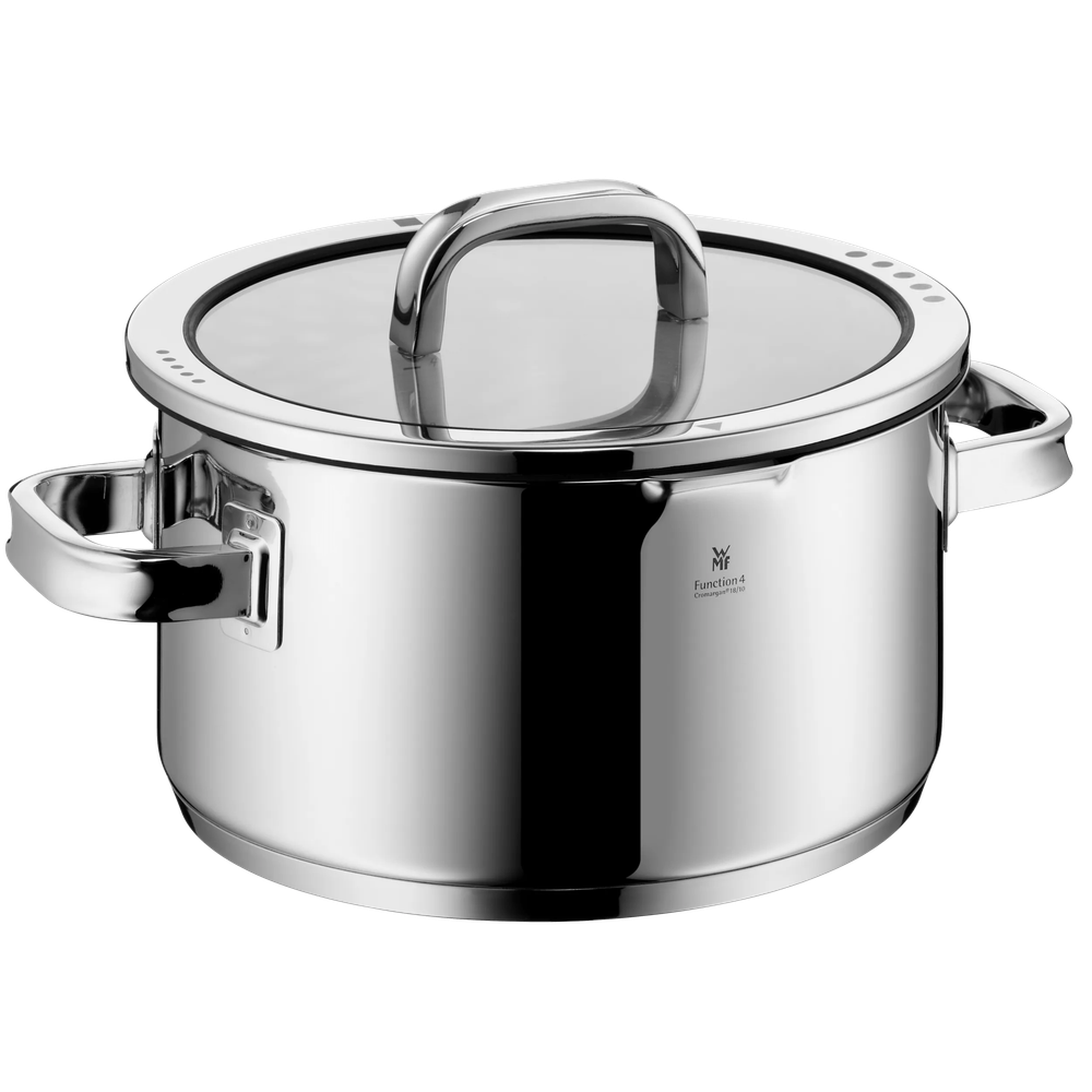 Set de 4 piese cu capac WMF Function 4, Black Edition, margini turnare