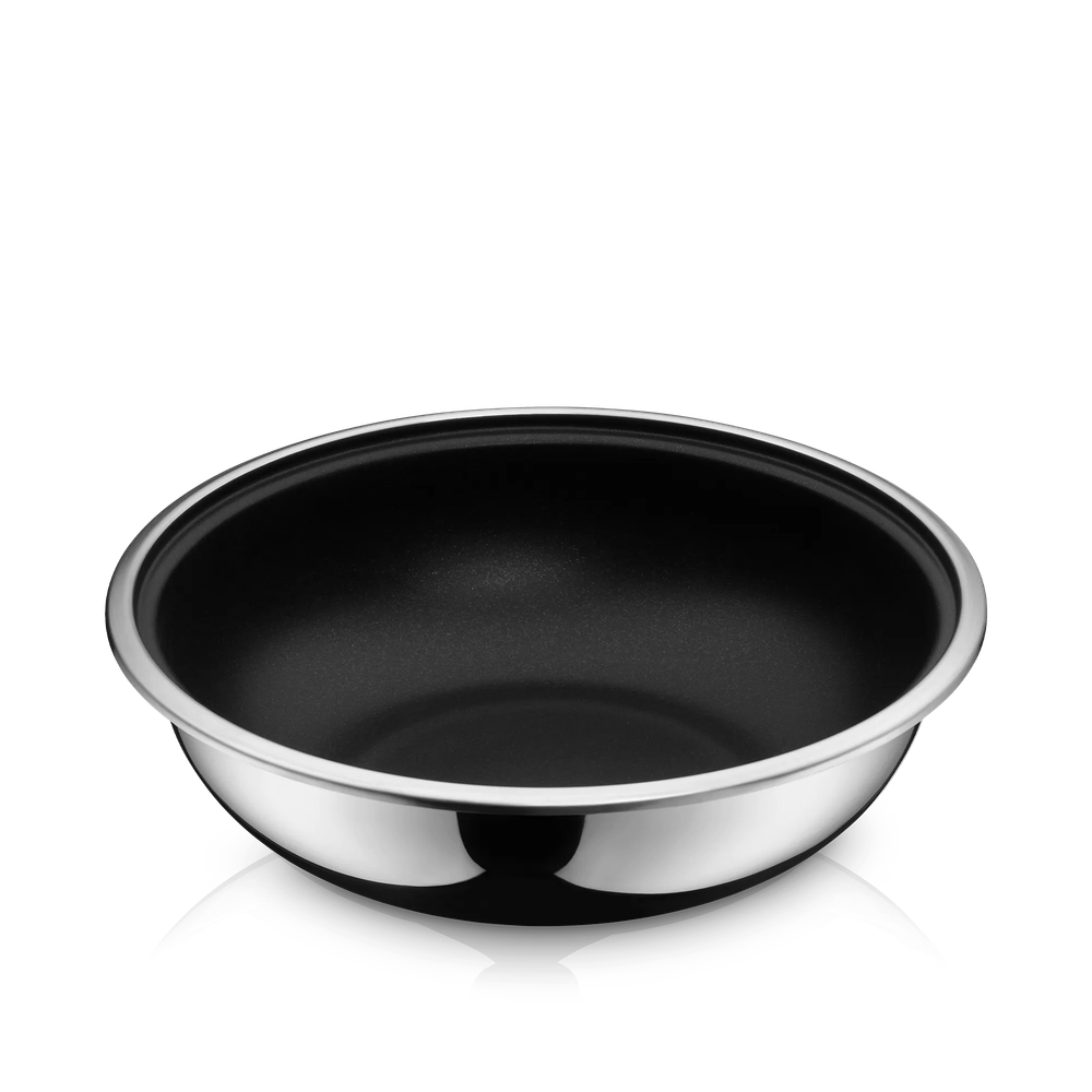 Tigaie wok WMF Click&Serve, 26 cm, Cromargan®, TransTherm®, inductie