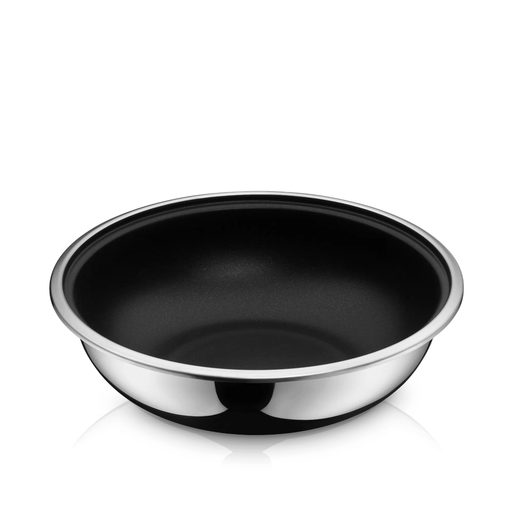 Tigaie wok WMF Click&Serve, 26 cm, Cromargan®, TransTherm®, inductie