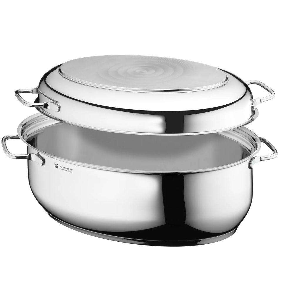 Vas pentru gătit cu termometru WMF, 8.5L, Cromargan®, argintiu