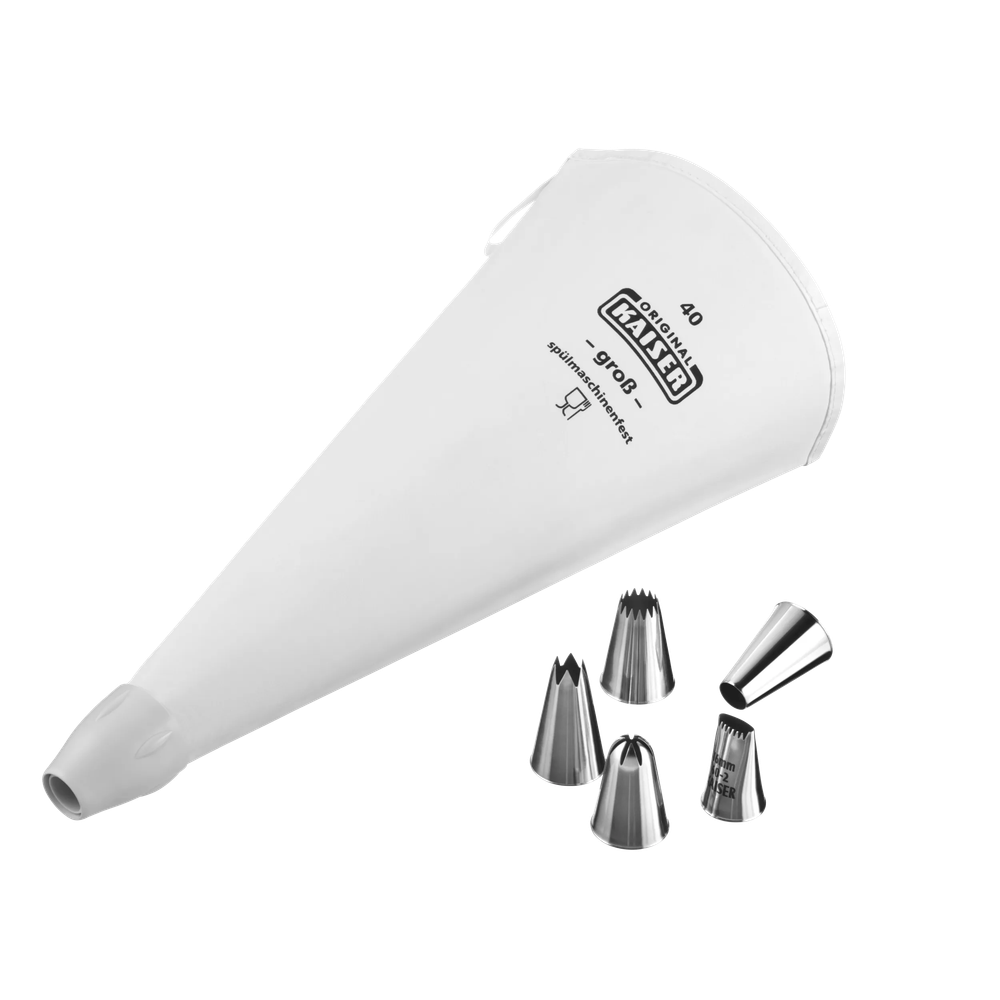 Set pentru decorare KAISER La Forme Plus, reutilizabil, 5 duiuri inox