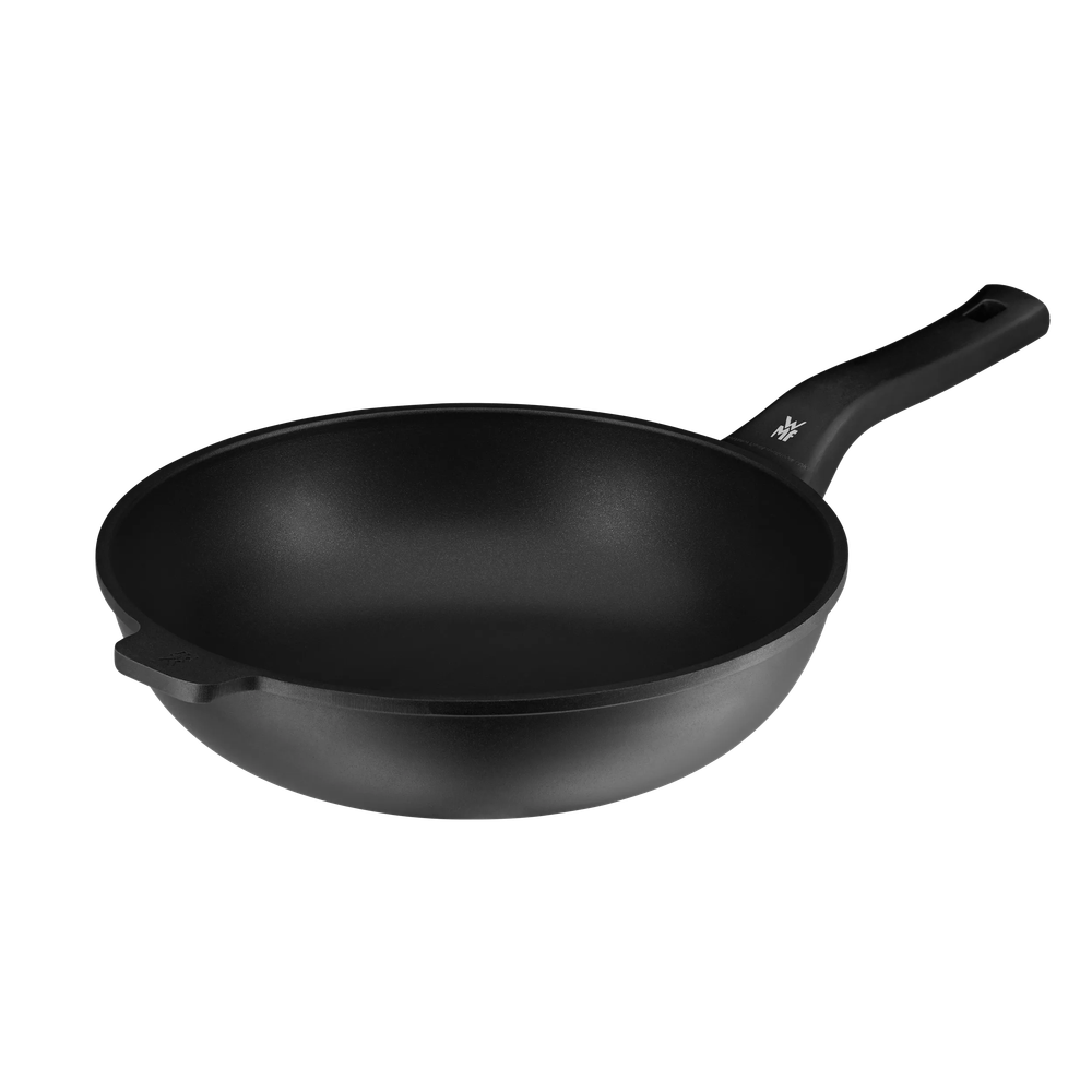 Tigaie wok cu capac WMF PermaDur Premium, 30 cm, inductie