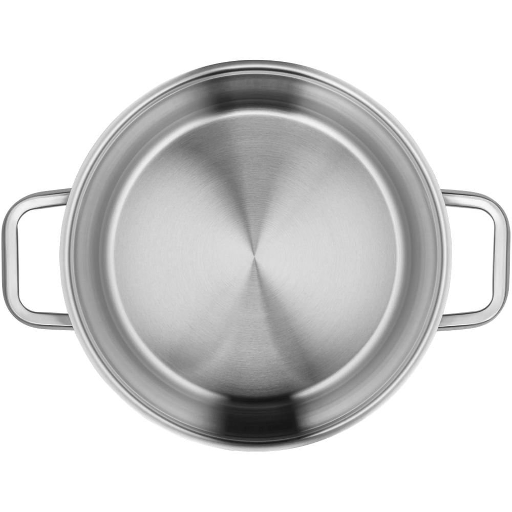 Oala cu capac WMF Iconic de 24 cm, capac din inox, argintiu