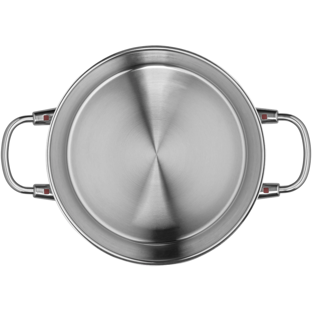 Oala cu capac WMF Quality One, 24 cm, 3.89 L, Cromargan®, argintiu