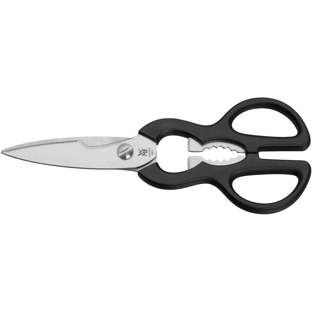Set cutite si suport WMF Spitzenklasse Plus, foarfeca inclusa, negru
