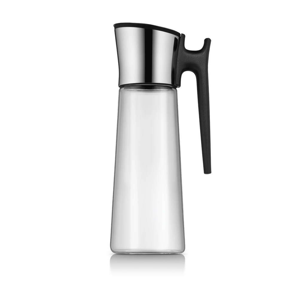 Carafa din sticla pentru apa WMF Basic, 1.5L, cu maner, negru