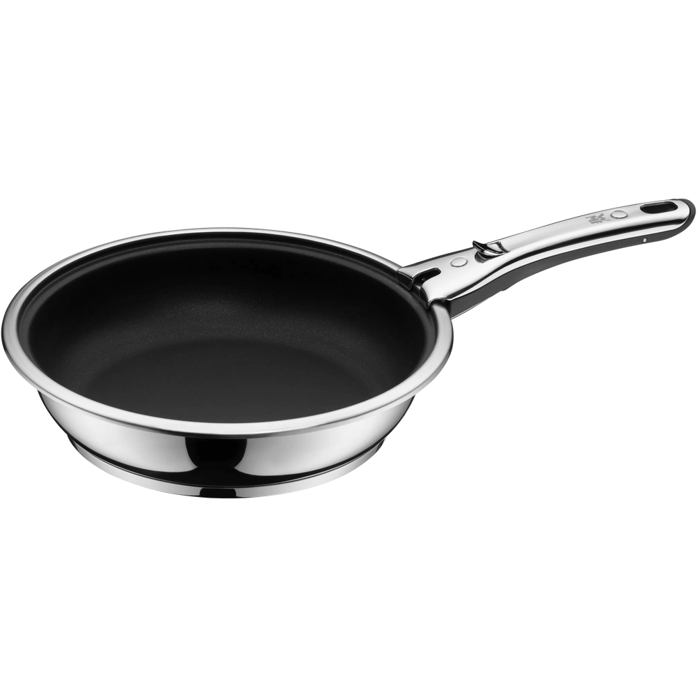 Set 2 tigai cu maner detasabil WMF Click&Serve, 24 - 28 cm, Cromargan®