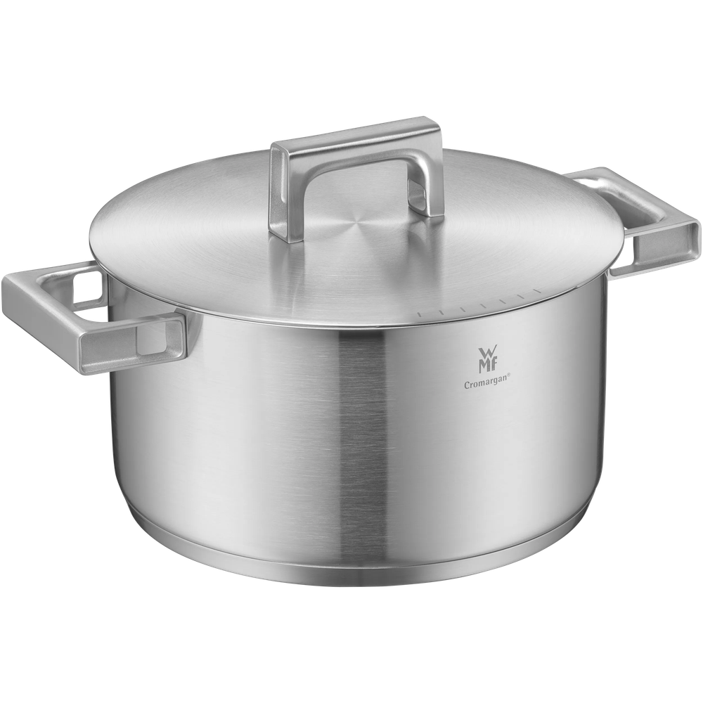Set de 5 oale cu capac WMF Ultimate Cool+, inductie, Cromargan®