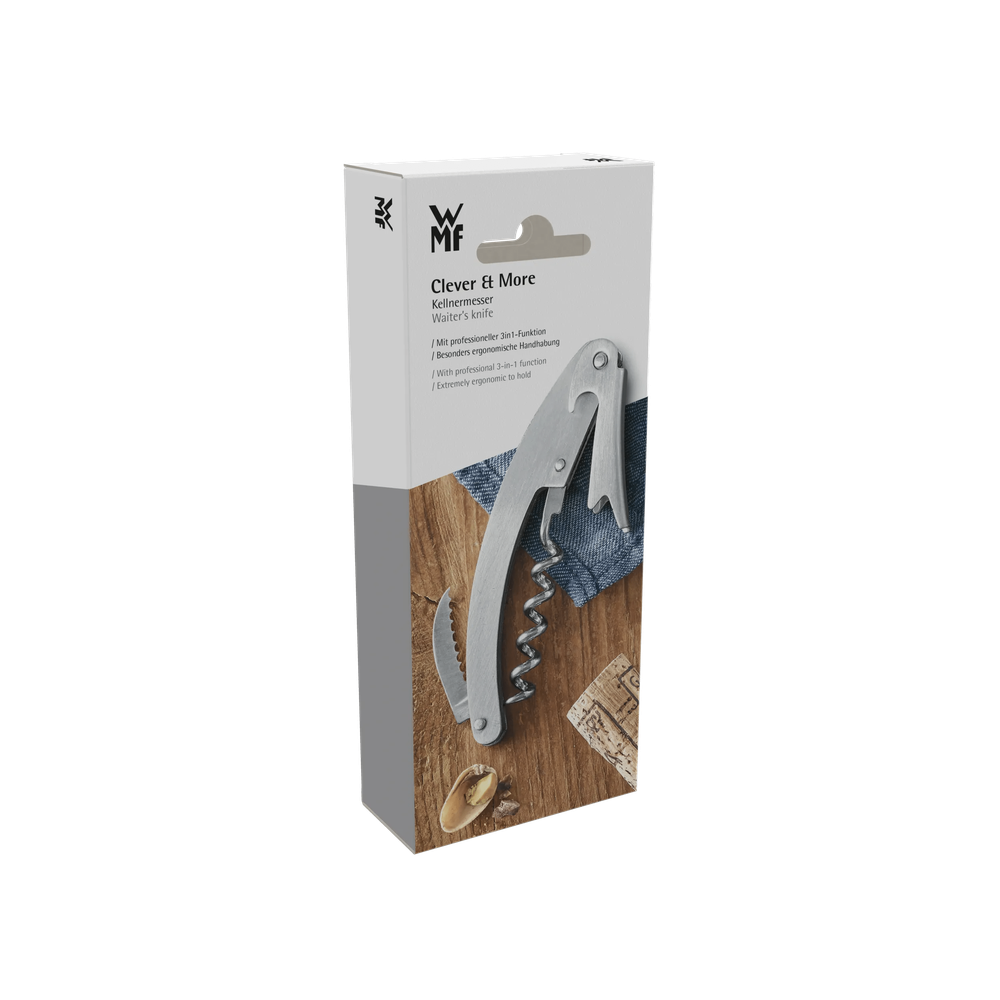 Tirbuson profesional 3 in 1 WMF Clever & More, 10 cm, otel inoxidabil