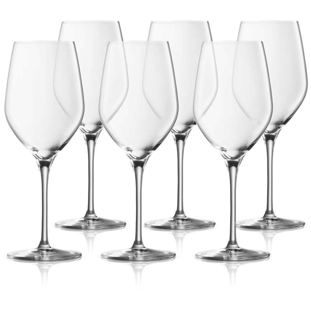 Set 6 pahare cu picior pentru vin alb WMF Easy Plus, cristal