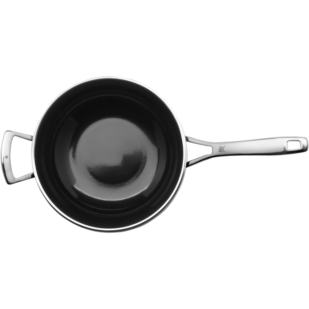Tigaie wok WMF Fusiontec, 28 cm, Cromargan®, inductie, negru
