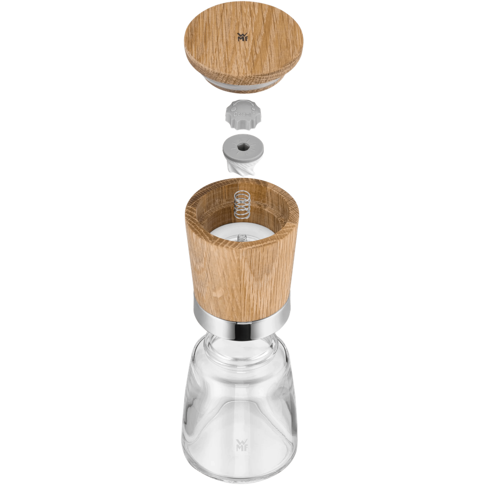 Set 2 rasnite pentru sare - piper, WMF Ceramill Nature, lemn cu sticla