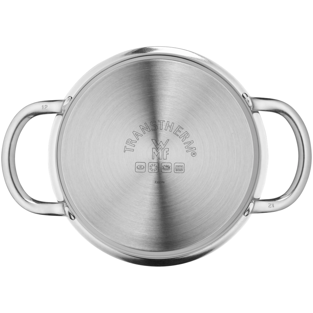 Oala inalta WMF Mini de 12 cm, Cromargan®, baza TransTherm®, argintiu