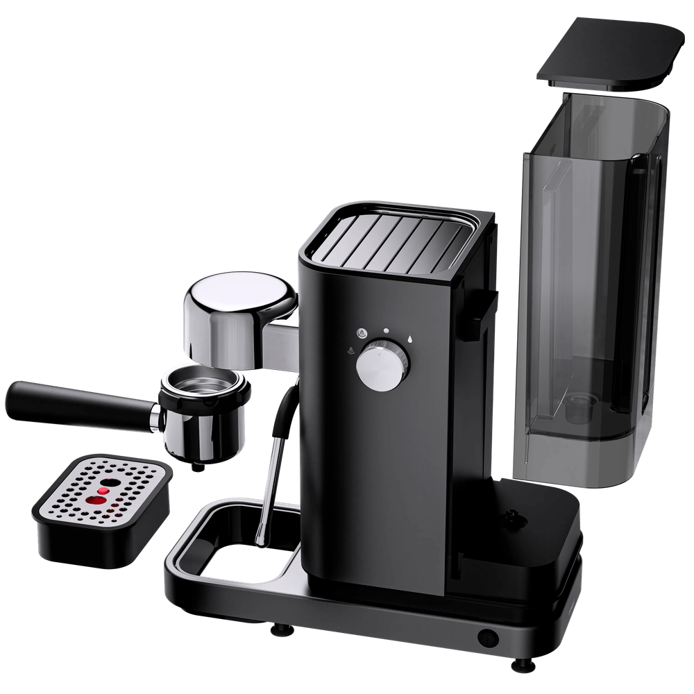 Espressor manual WMF Lumero, Cromargan® mat, gri