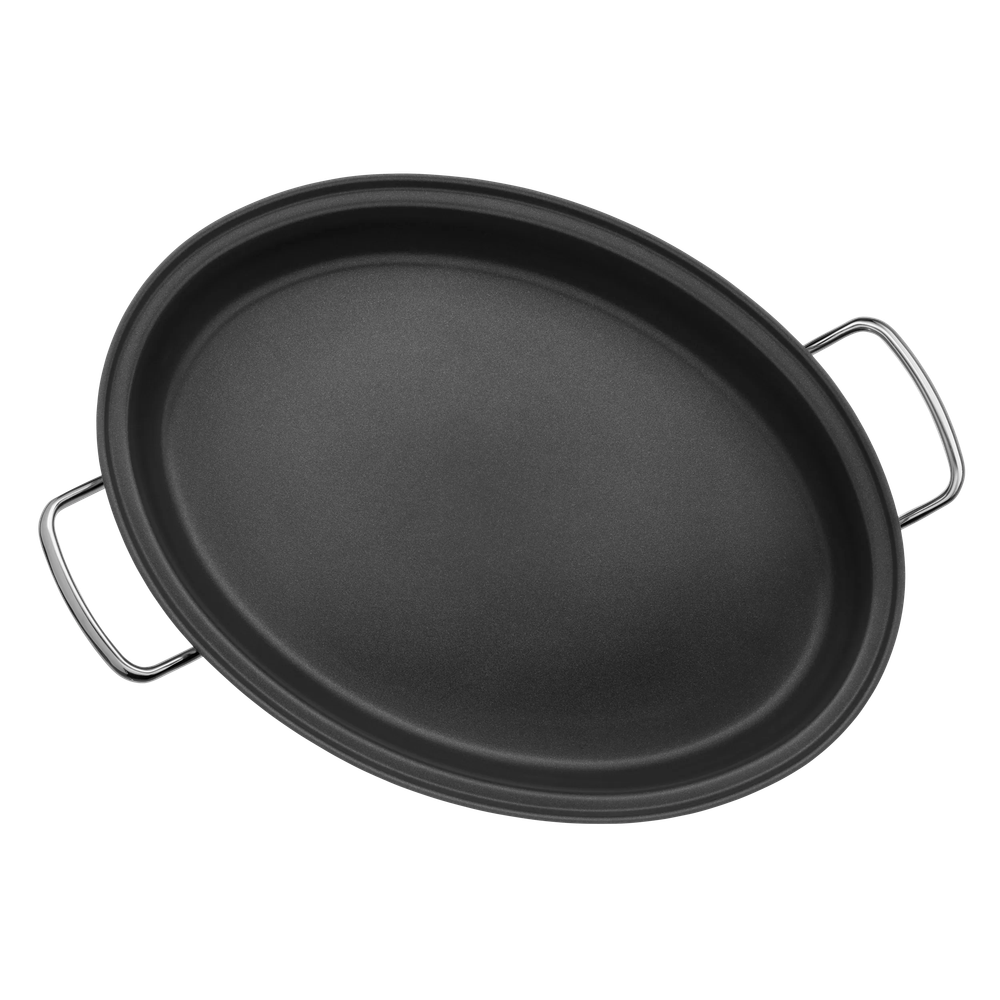 Tigaie pentru peste cu capac WMF Gourmet, 38 x 26 cm, Cromargan®
