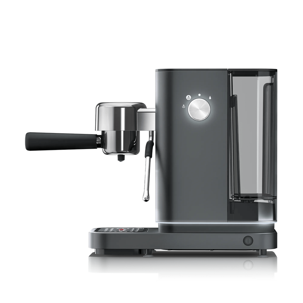 Espressor manual WMF Lumero, Cromargan® mat, gri
