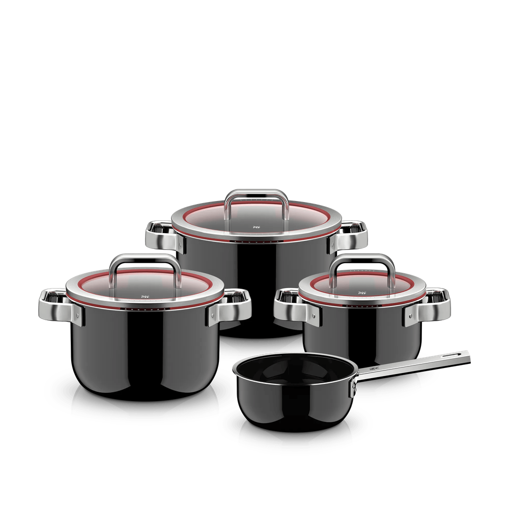 Set 4 piese WMF Fusiontec Function Pro, Fusiontec&reg;, inductie, negru