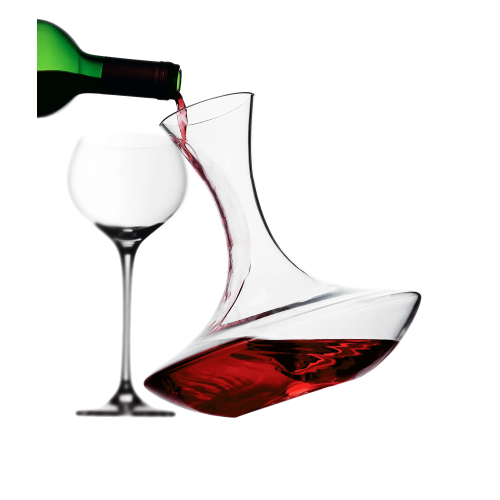 Decantor pentru vin din sticla WMF, baza concava, 1.5L, 24 cm inaltime